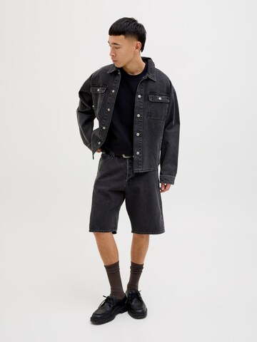 JACK & JONES Baggy Džíny 'JJIAlex' – černá
