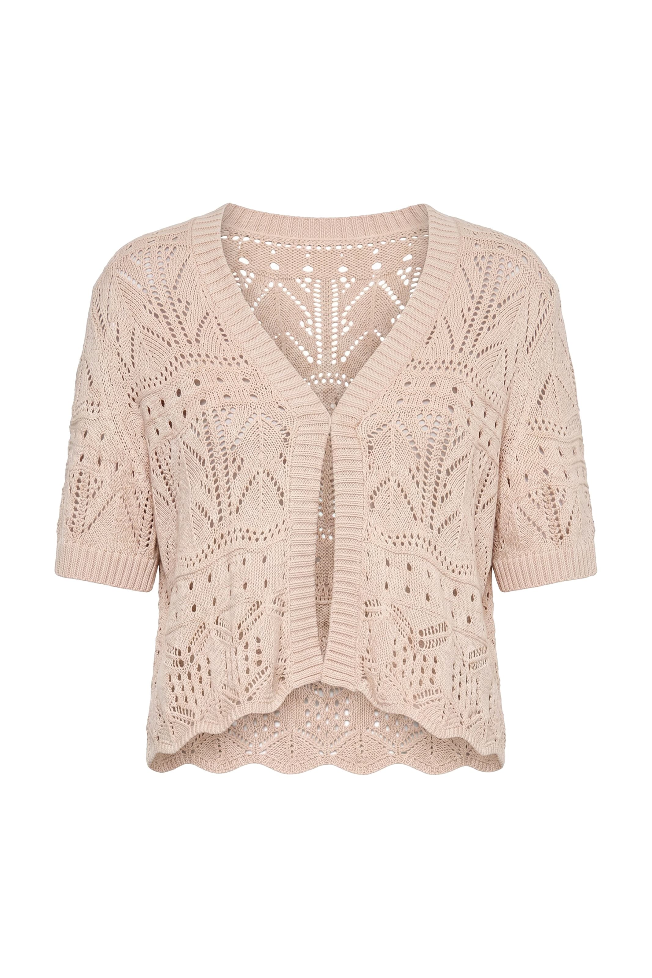 Angel of Style Strickjacke in Beige: Vorderseite