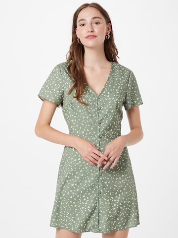 Missguided Košilové šaty – zelená: přední strana