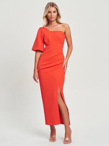 BWLDR Suknia wieczorowa 'JOVIE' w kolorze pomarańczowy: przód