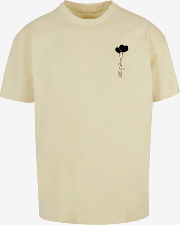 T-Shirt 'Love In The Air' Merchcode en jaune : devant