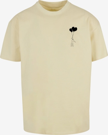 Merchcode Shirt 'Love In The Air' in Yellow: front