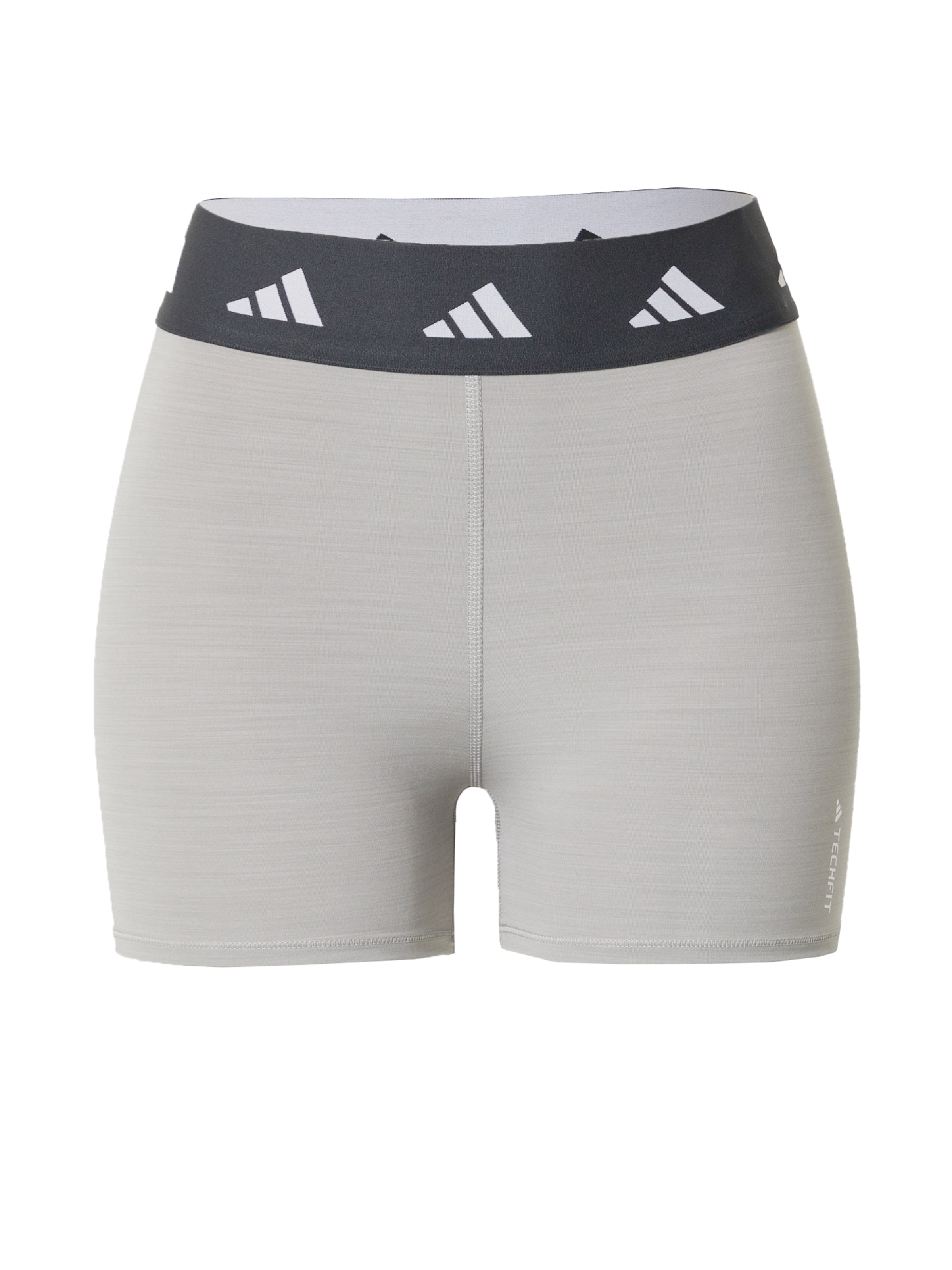 ADIDAS PERFORMANCE Pantalon de sport 'Techfit' en gris / noir / blanc, Vue avec produit