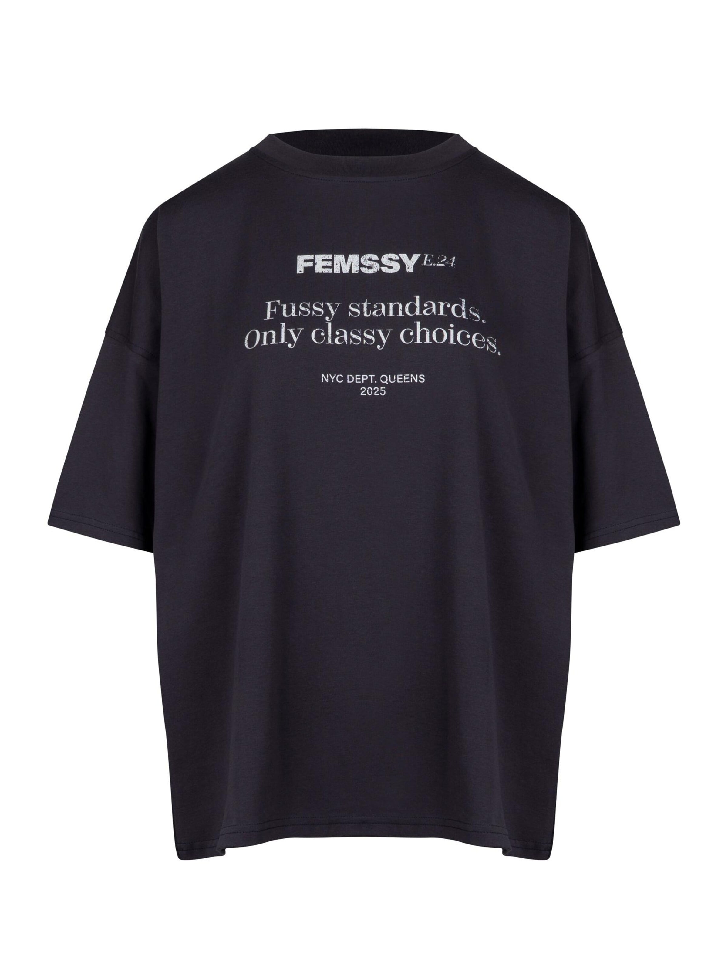 FEMSSY Tričko – šedá: přední strana