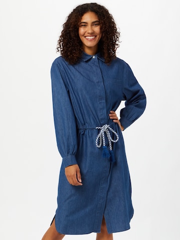 Robe-chemise LOOKS by Wolfgang Joop en bleu : devant