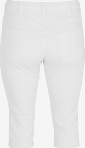 Zizzi - Slimfit Vaquero 'Amy' en blanco