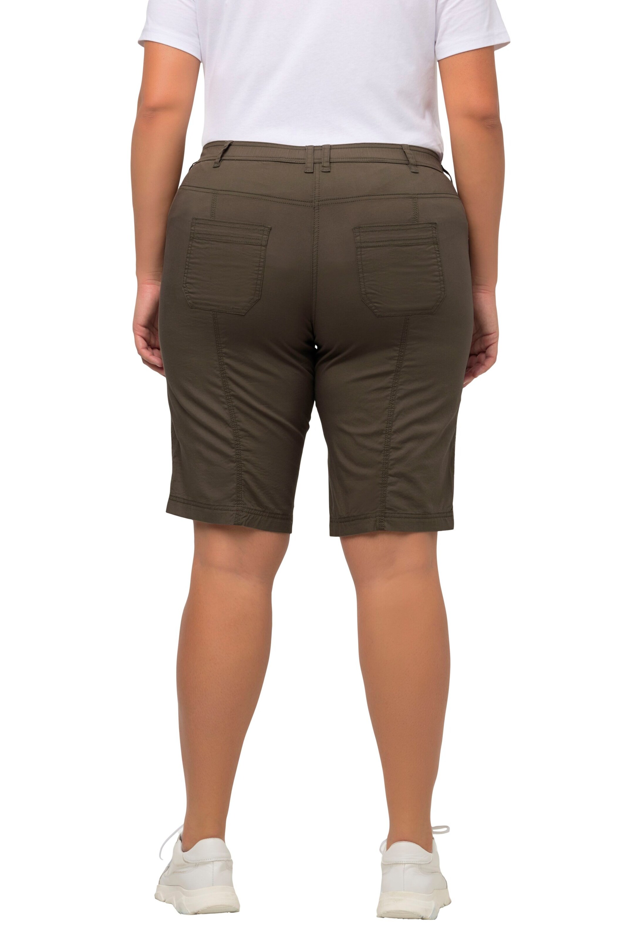 Ulla Popken Normální Kalhoty – zelená