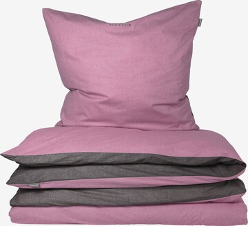 SCHIESSER Duvet Cover 'Doubleface Feinbiber' in Pink: front