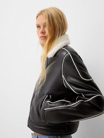 Veste mi-saison Bershka en noir