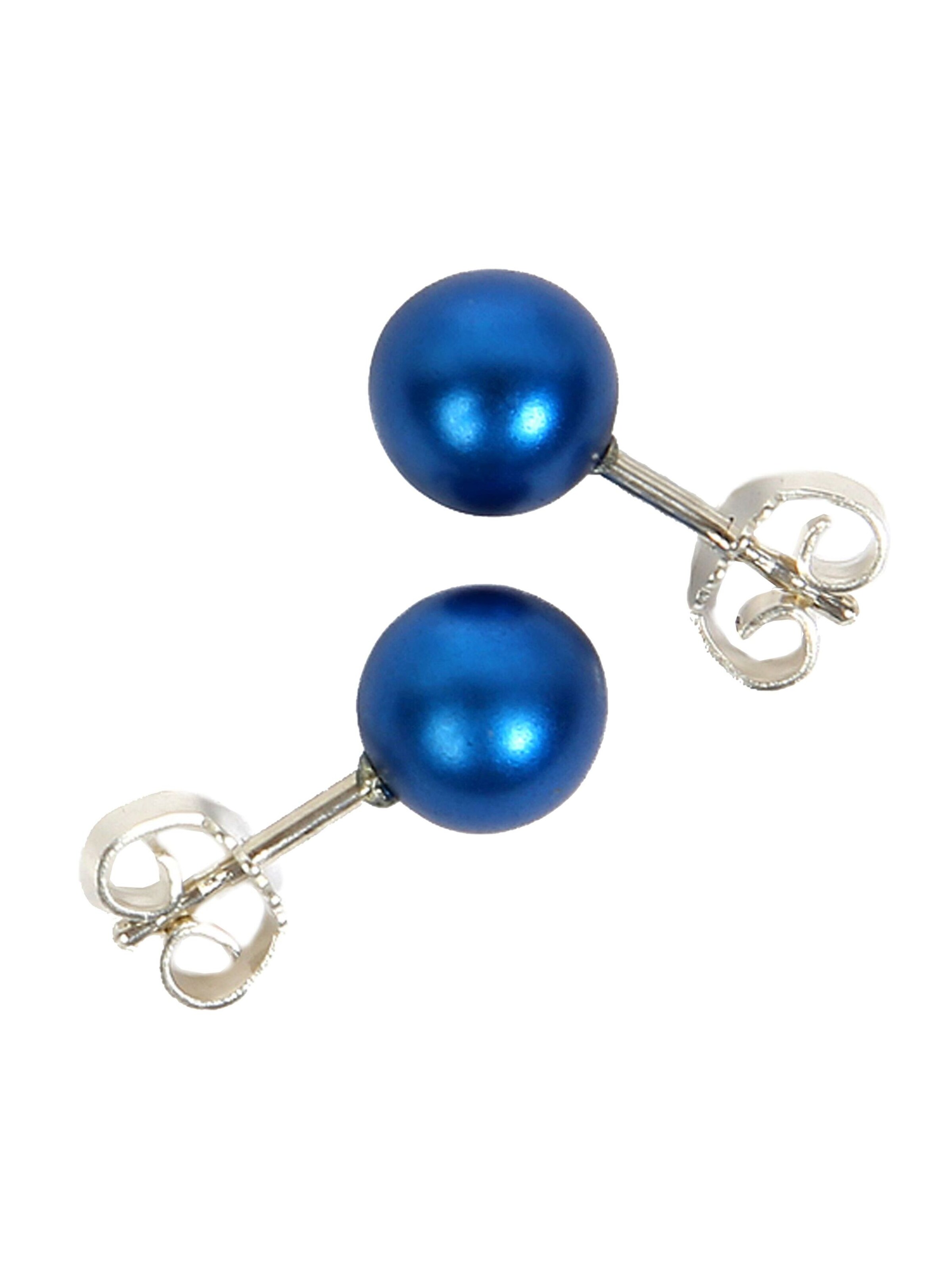 DeMarie Earrings in Blue: front