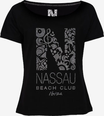 NASSAU Beach Club Shirt 'NB22003' in Schwarz: Vorderseite
