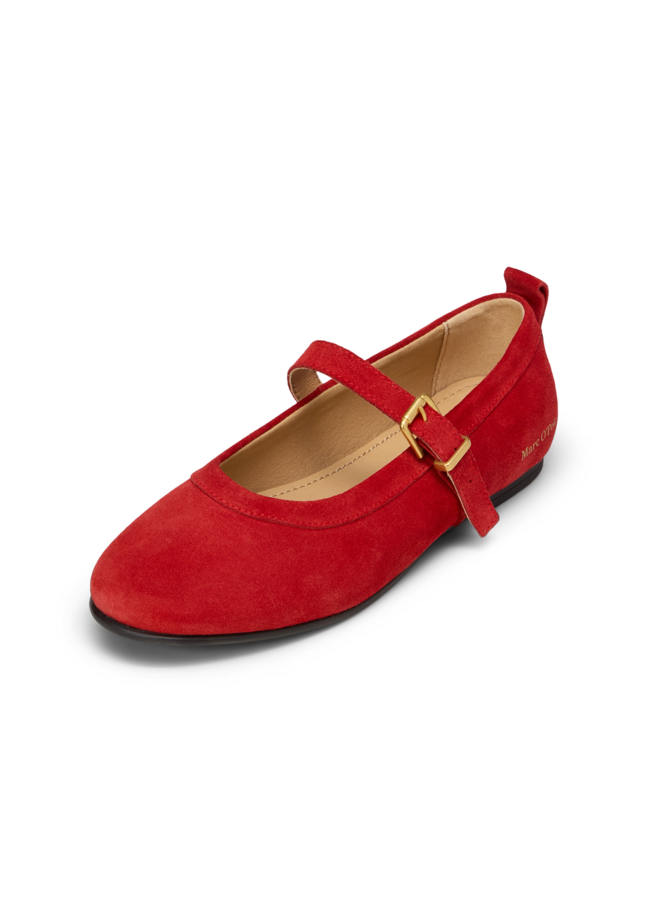 Marc O'Polo Strap ballerina 'Gina' in Red: front