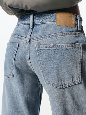 Pull&Bear Loosefit Jeans i blå