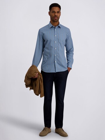 PIERRE CARDIN Regular Fit Hemd im Modern Fit in Blau