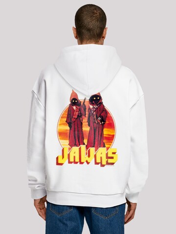 F4NT4STIC Sweatshirt 'Star Wars A New Hope Jawas' in Wit: voorkant