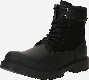 BOSS Black - Bota com atacadores 'Adley' em preto: frente