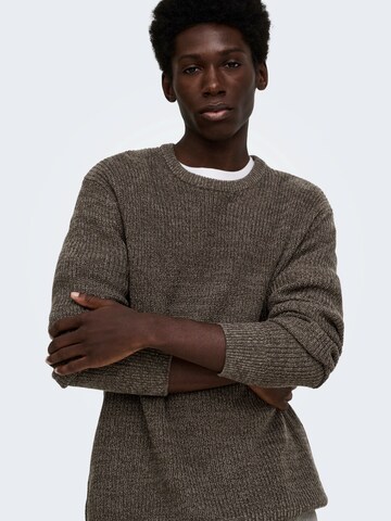 Only & Sons Pullover in Braun
