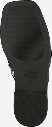 Saboți de la River Island pe negru