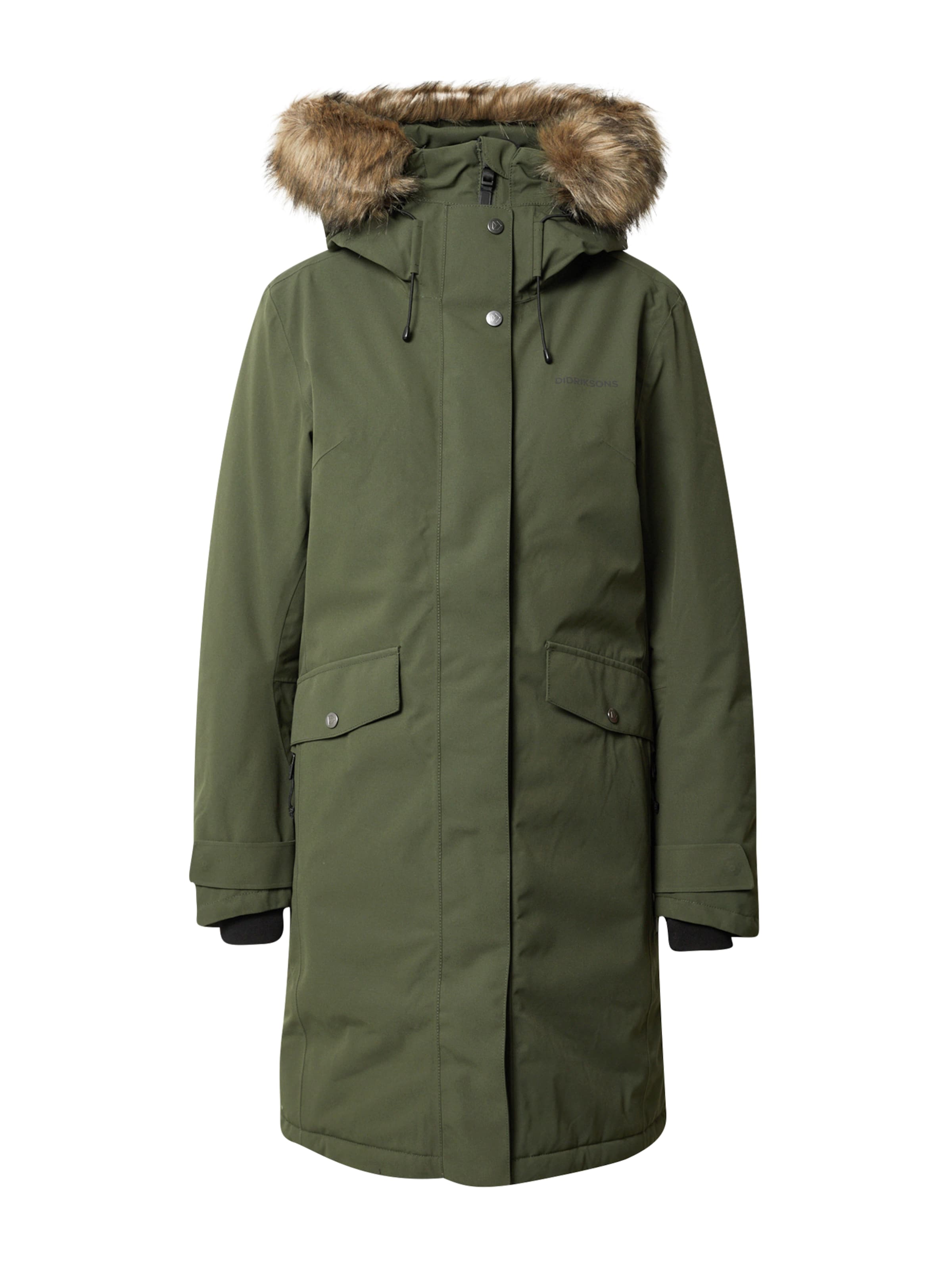 Didriksons Outdoorjas 'Erika' in Groen: voorkant