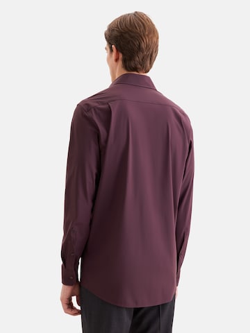 SEIDENSTICKER Slim Fit Businesshemd in Rot