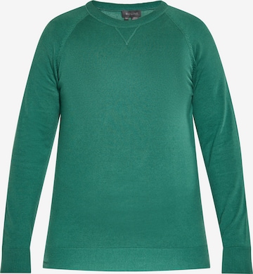 Pull-over boline en vert : devant