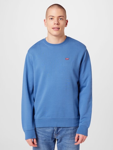 zils LEVI'S ® Standarta piegriezums Sportisks džemperis 'Original Housemark': no priekšpuses