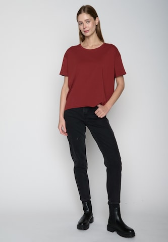 GREENBOMB T-Shirt 'Feel' (GOTS) in Rot