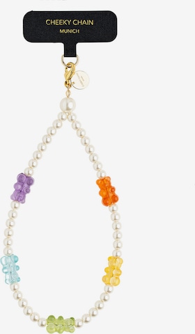 Cheeky Chain Munich Handyanhänger 'Gummy Bear' in Beige: Vorderseite