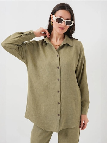 Bigdart - Calças de fato em verde