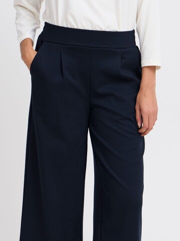 b.young - regular Pantalón deportivo ' BYRIZETTA WIDE PANTS CROPPED ' en azul