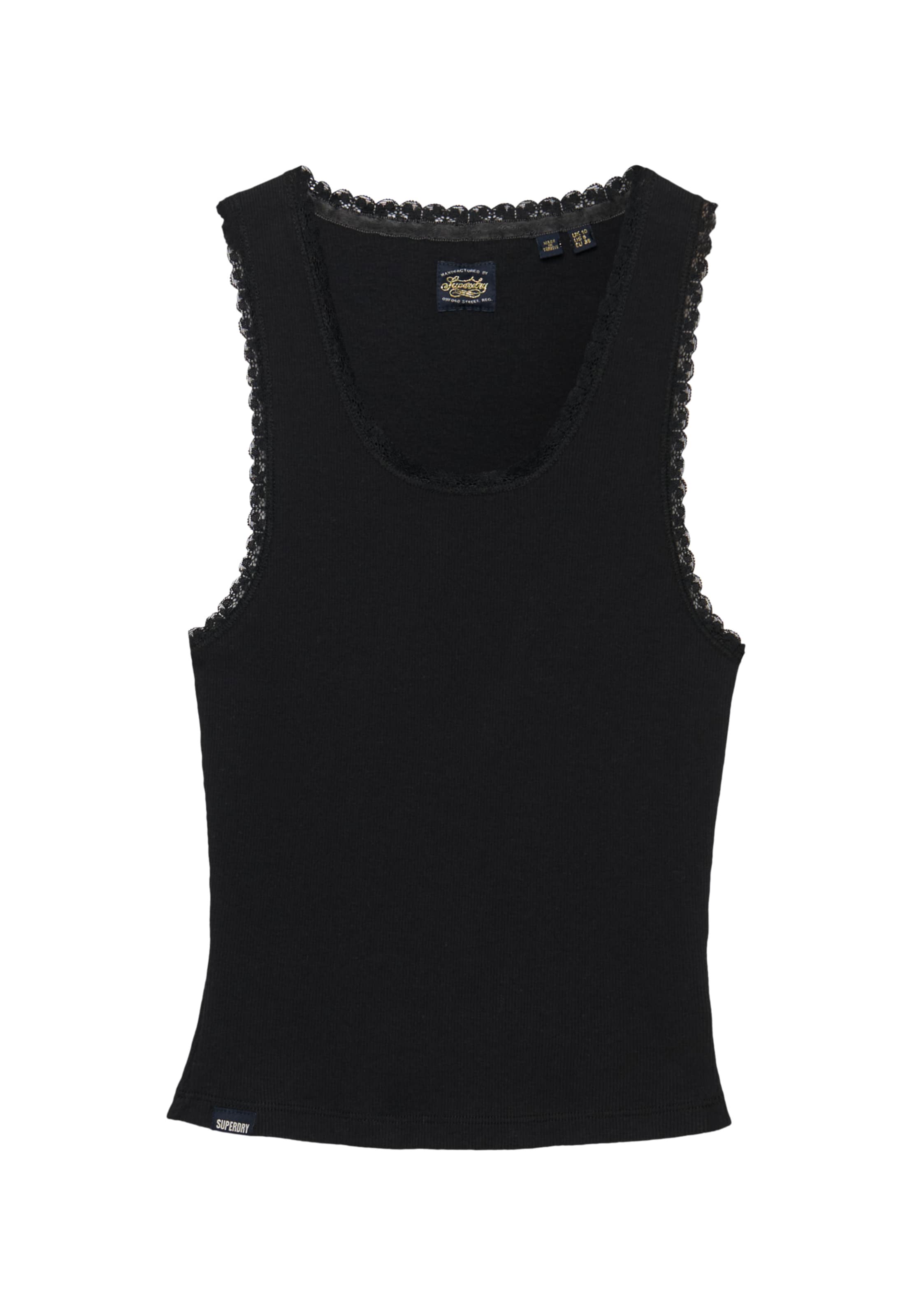 Superdry & Co Top in Schwarz: Vorderseite