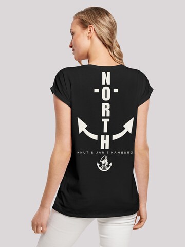 F4NT4STIC Shirt 'North Anchor' in Zwart