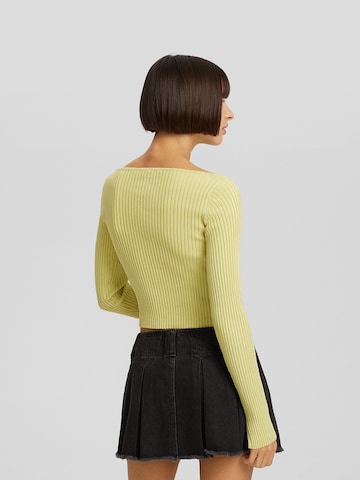 Pull-over Bershka en jaune