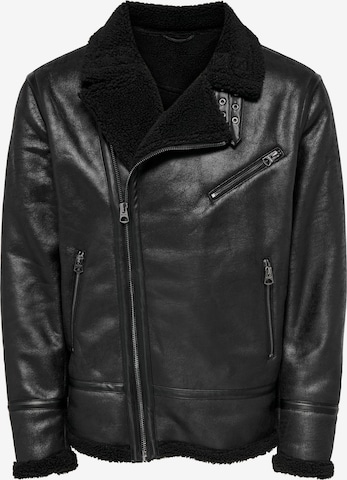 Only & Sons Between-Season Jacket 'RYAN' in Black: front