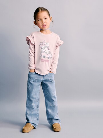 MANGO KIDS Shirt 'HKCAR' in Pink: front