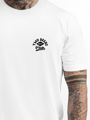 Neverless Shirt 'Two Beers only' in White
