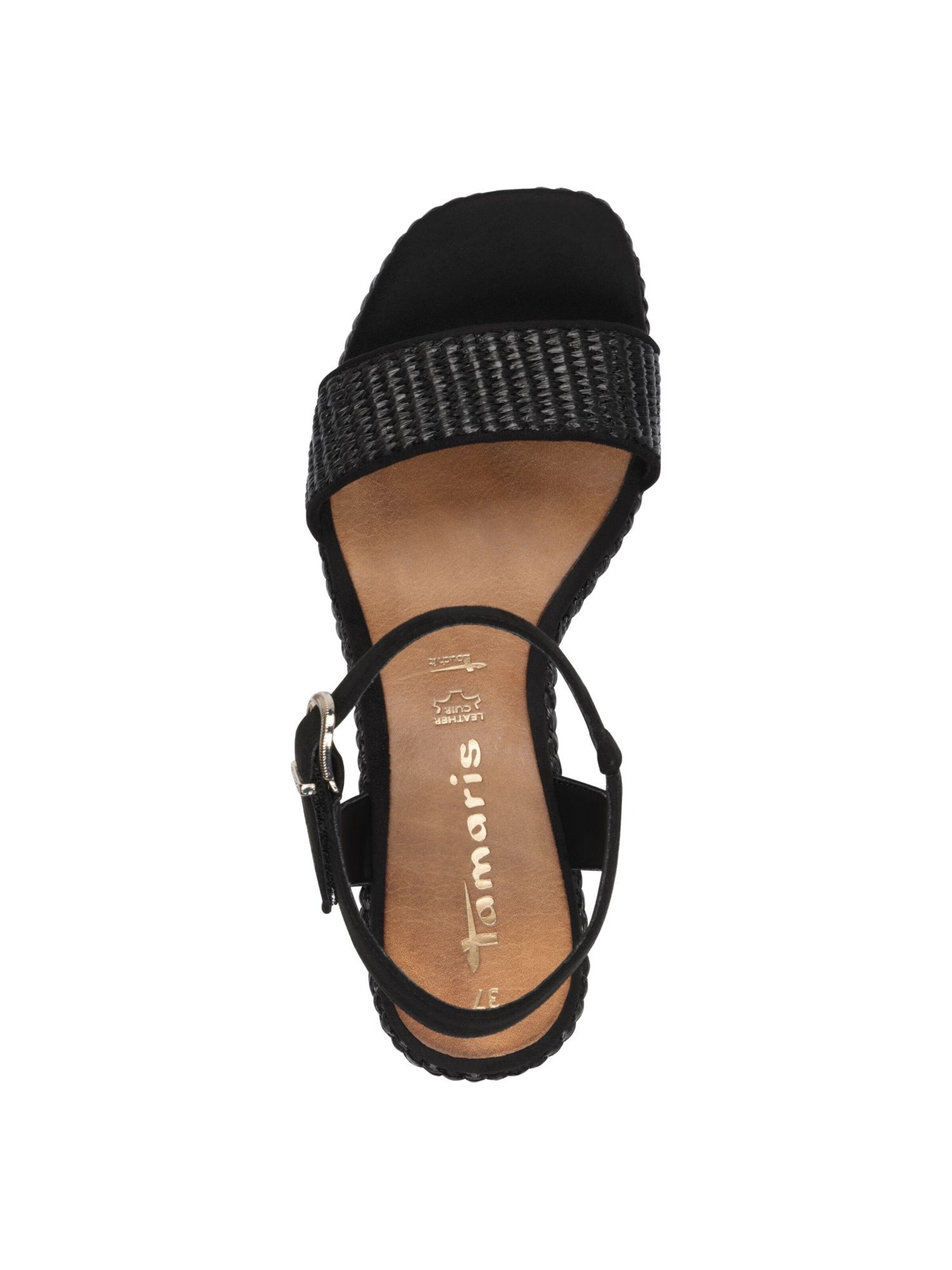 Tamaris Sandaal in Zwart