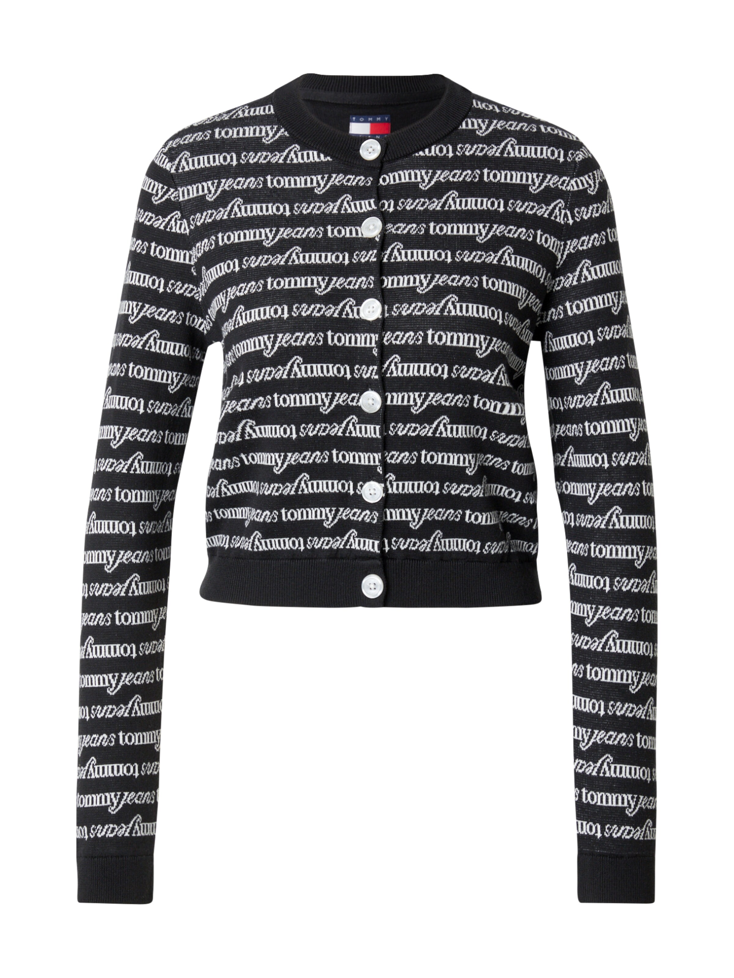 Veste de survêtement Tommy Jeans en noir : devant