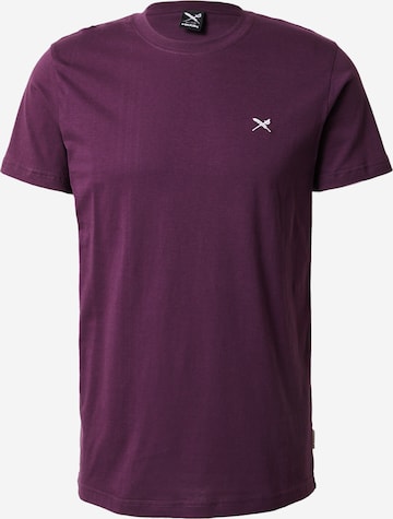 T-Shirt Iriedaily en violet : devant