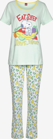 PEANUTS Pajama in Green: front