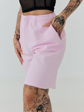 ABOUT YOU x Sharlota Regular Shorts 'Tessa' in Pink