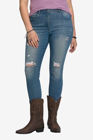 Studio Untold Skinny Jeans in Blue: front