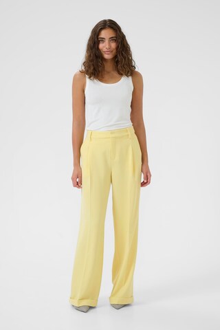 CULTURE Regular Broek 'CUnalina Clara ' in Geel