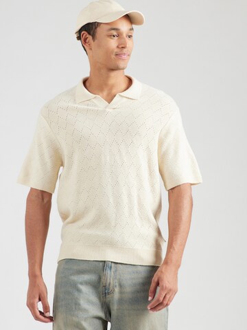 Redefined Rebel Trui 'Salvatore' in Beige: voorkant