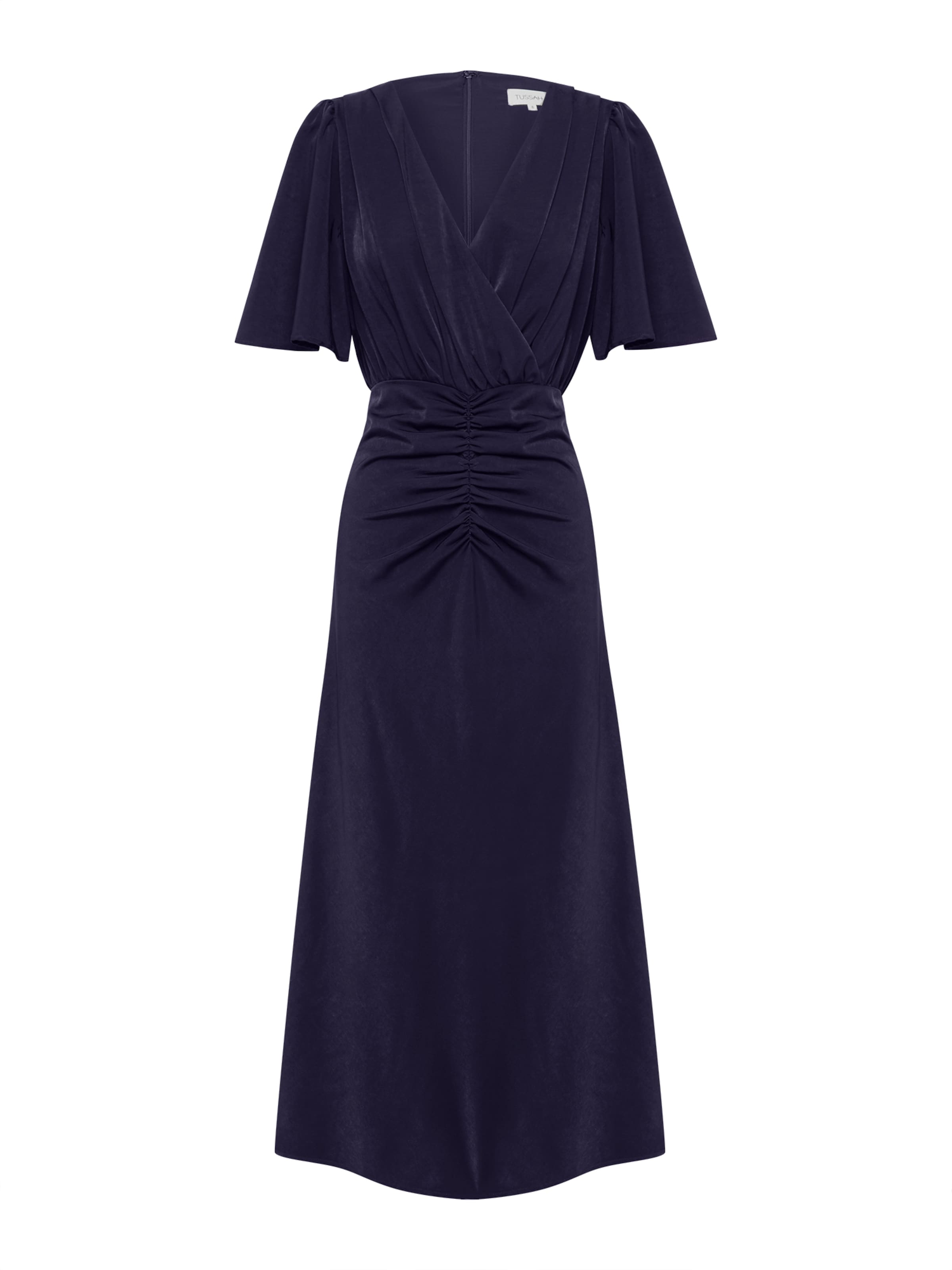 Tussah Kleid 'ELANA' in Blau: Vorderseite