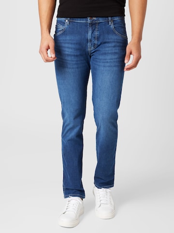 bugatti Slimfit Jeans in Blauw: voorkant