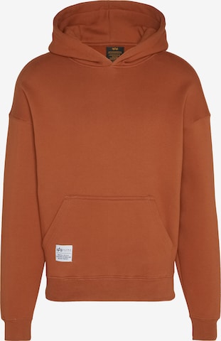 ALPHA INDUSTRIES Bluzka sportowa w kolorze brązowy: przód