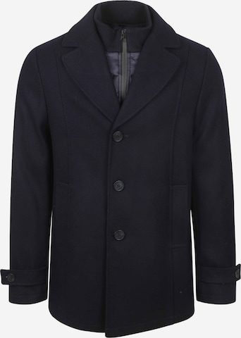 Steppin' out Wintermantel in Blau: Vorderseite