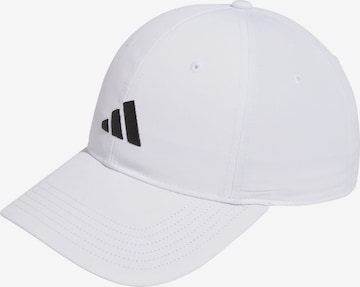 ADIDAS PERFORMANCE Athletic Hat in White: front