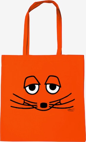 LOGOSHIRT Shopper 'Maus - Gesicht' in Orange: Vorderseite